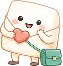 Cute delivery mascot